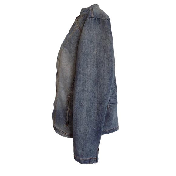 Vintage Bongo Plus denim jacket jean jacket Y2K zip front size 2X - Picture 5 of 11
